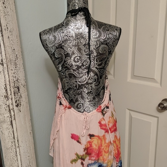 ✨50% OFF✨ O'Neill pink floral draped midi dress - Picture 4 of 7